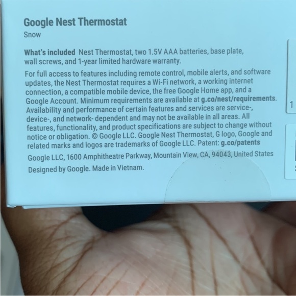 ✨SOLD✨ NIB ~ Google Nest Thermostat - Picture 4 of 10